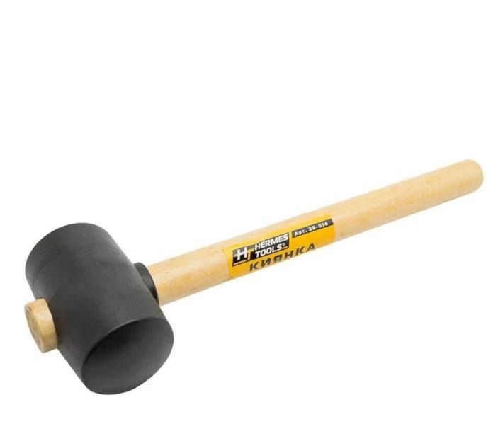 Фото Киянка гумова дерев'яна ручка 1кг Hermes tools