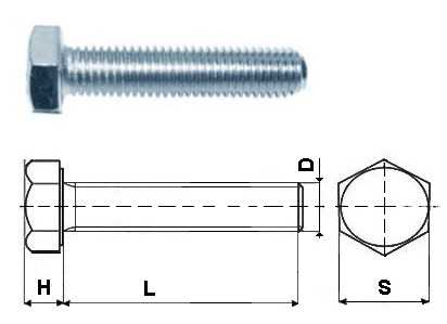 Фото Болт М10* 30 цинк (100шт.)