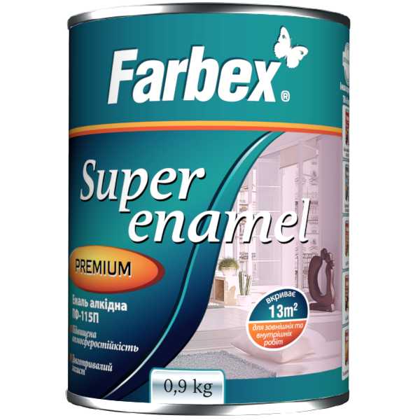 Фото Емаль ПФ-115 Farbex помаранчева 0,9кг