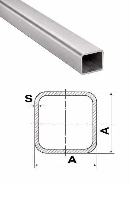 Фото Труба неіржавка профільна 25*25*1,2 ст.201