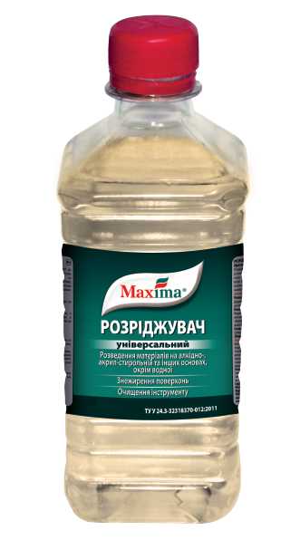 Фото Розчинник універсальний синтетичний Maxima 0,5л