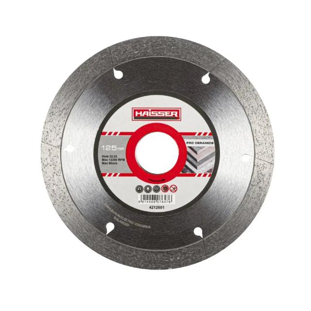 Фото Круг алмазний 125*1,6*22,23 HAISSER PRO CERAMICS