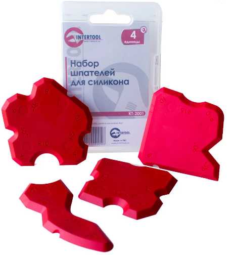 Фото Шпателі для силікону Intertool (4шт.)