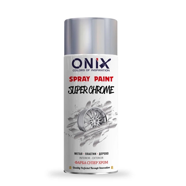 Фото Фарба ONIX BRIGHT CHROME хром 400мл