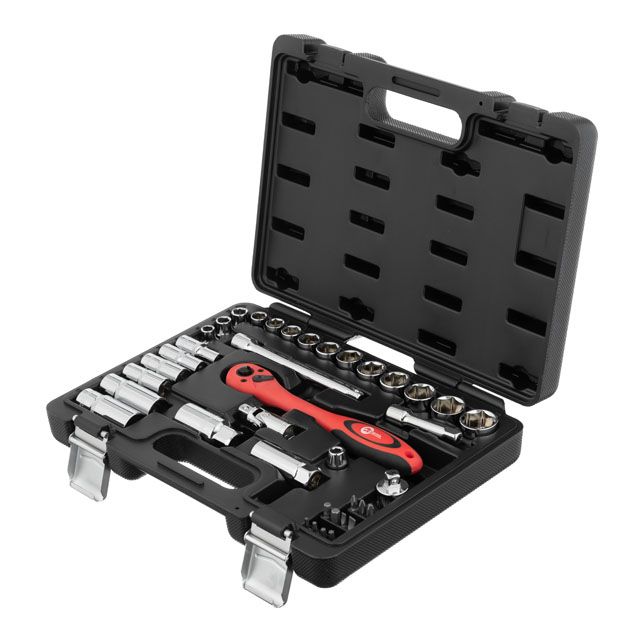 Фото Набір проф. 3/8 (39шт.): головки 8-22мм і біти INTERTOOL ET-6039