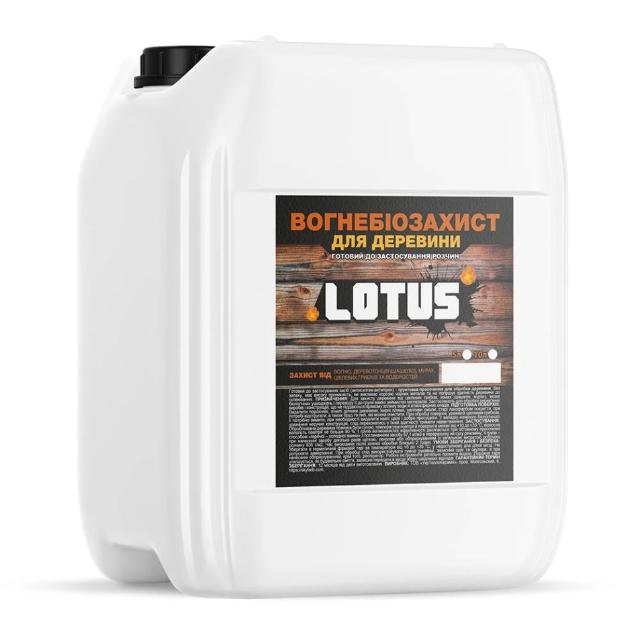Фото Вогнебіозахист для деревини Lotus 5л