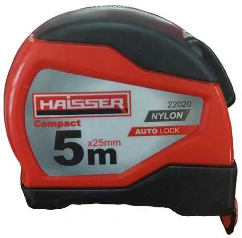 Фото Рулетка  5м Haisser Compact автостоп прогумований корпус магніт
