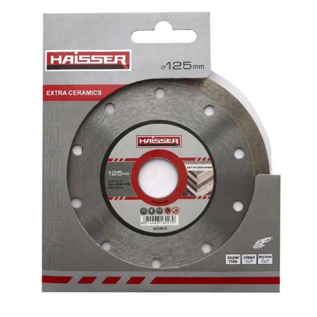 Фото Круг алмазний 125*1,2*22,23 HAISSER EXTRA CERAMICS