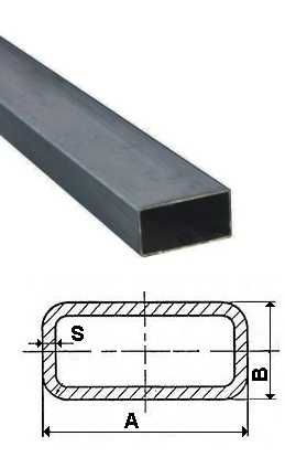 Фото Труба профільна  60*40*3,0 г/к ст.S235JRH