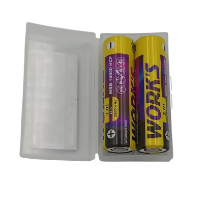 Фото Батарея акумуляторна Li-ion 2500mAh/25A доп.захист (2шт.) Works WRB-18650 HCF